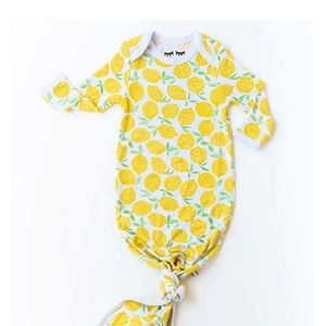 Lemon little sleepies newborn knitted gown
